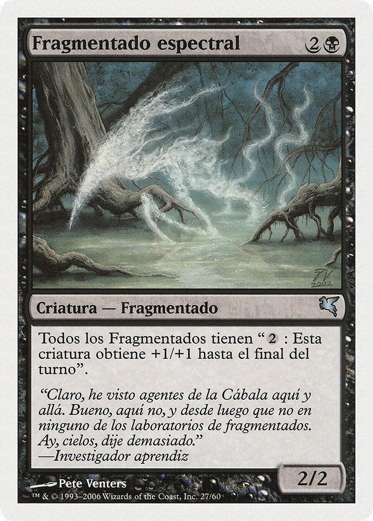Image for Spectral Sliver (Spanish) - "Fragmentado espectral" (D27) (Magic Encyclopedia 2005 (Salvat/Hachette)) - Magic: The Gathering