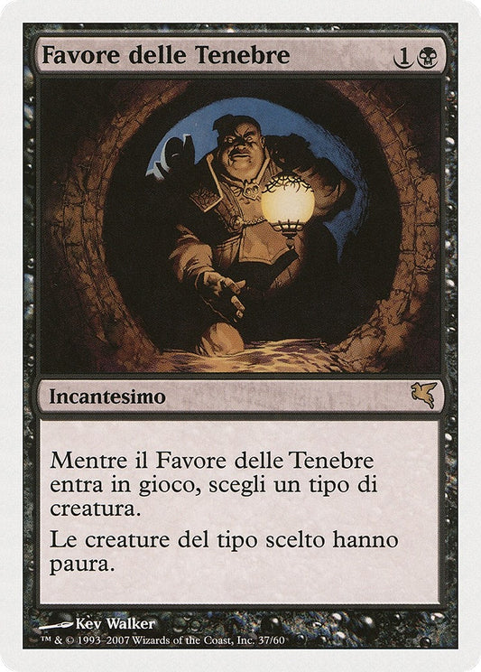 Image for Cover of Darkness (Italian) - "Favore delle Tenebre" (D37) (Magic Encyclopedia 2005 (Salvat/Hachette)) - Magic: The Gathering
