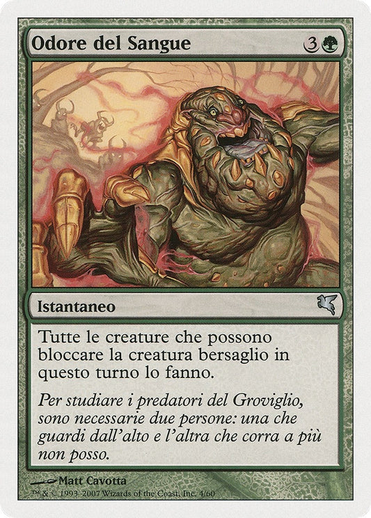 Image for Bloodscent (Italian) - "Odore del Sangue" (D4) (Magic Encyclopedia 2005 (Salvat/Hachette)) - Magic: The Gathering