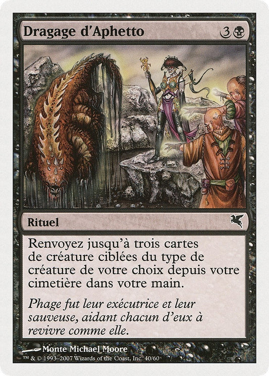 Image for Aphetto Dredging (French) - "Dragage d'Aphetto" (D40) (Magic Encyclopedia 2005 (Salvat/Hachette)) - Magic: The Gathering