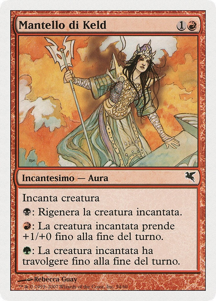 Image for Keldon Mantle (Italian) - "Mantello di Keld" (D54) (Magic Encyclopedia 2005 (Salvat/Hachette)) - Magic: The Gathering