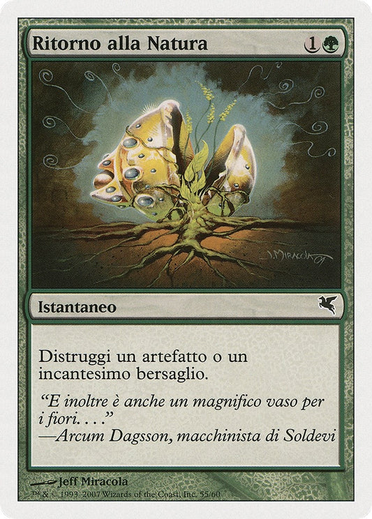 Image for Naturalize (Italian) - "Ritorno alla Natura" (D55) (Magic Encyclopedia 2005 (Salvat/Hachette)) - Magic: The Gathering