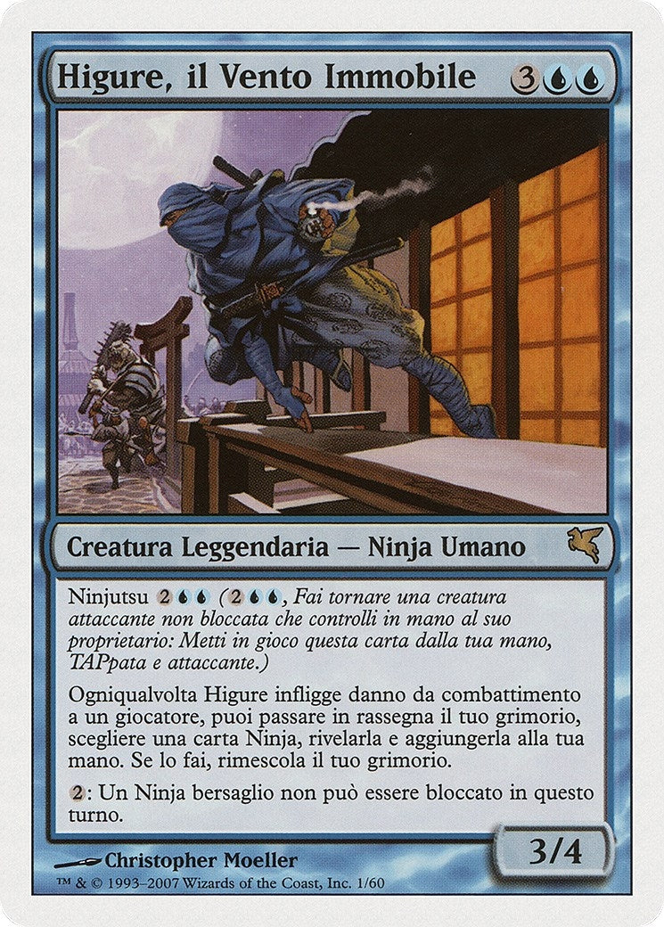 Image for Higure, the Still Wind (Italian) - "Higure, il Vento Immobile" (E1) (Magic Encyclopedia 2005 (Salvat/Hachette)) - Magic: The Gathering