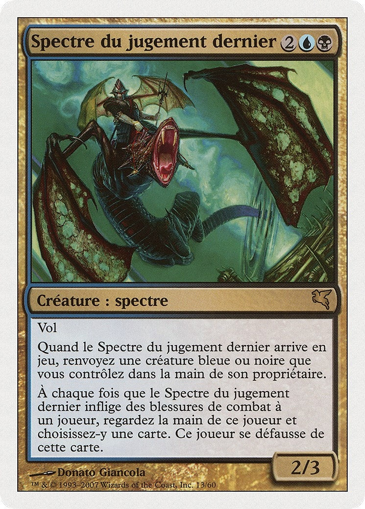 Image for Doomsday Specter (French) - "Spectre du jugement dernier" (E13) (Magic Encyclopedia 2005 (Salvat/Hachette)) - Magic: The Gathering