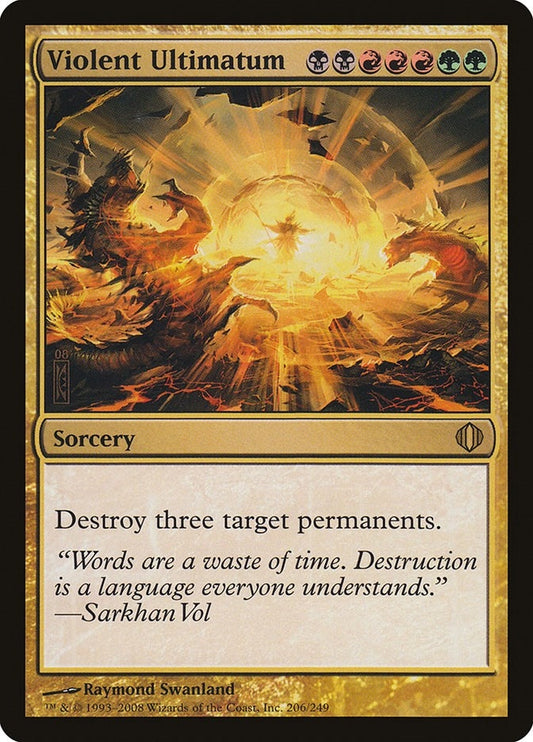 Image for Violent Ultimatum (206) (Shards of Alara) - Magic: The Gathering