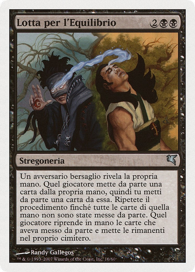 Image for Struggle for Sanity (Italian) - "Lotta per l'Equilibrio" (E16) (Magic Encyclopedia 2005 (Salvat/Hachette)) - Magic: The Gathering