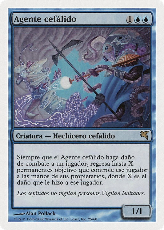 Image for Cephalid Constable (Spanish) - "Agente cefálido" (E25) (Magic Encyclopedia 2005 (Salvat/Hachette)) - Magic: The Gathering