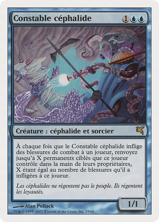 Image for Cephalid Constable (French) - "Constable céphalide" (E25) (Magic Encyclopedia 2005 (Salvat/Hachette)) - Magic: The Gathering
