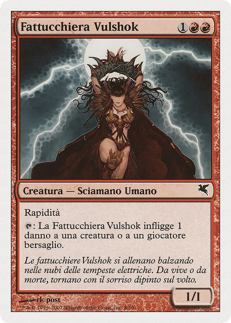 Image for Vulshok Sorcerer (Italian) - "Fattucchiera Vulshok" (I8) (Magic Encyclopedia 2005 (Salvat/Hachette)) - Magic: The Gathering