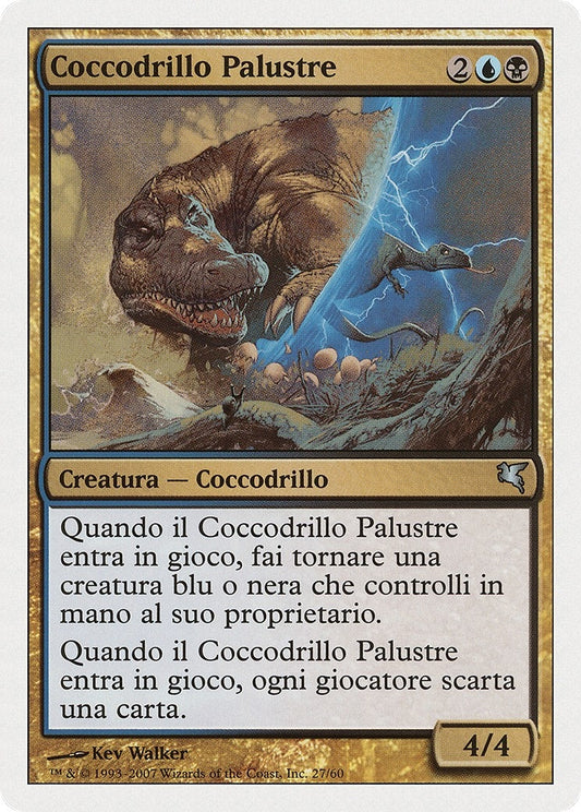 Image for Marsh Crocodile (Italian) - "Coccodrillo Palustre" (E27) (Magic Encyclopedia 2005 (Salvat/Hachette)) - Magic: The Gathering