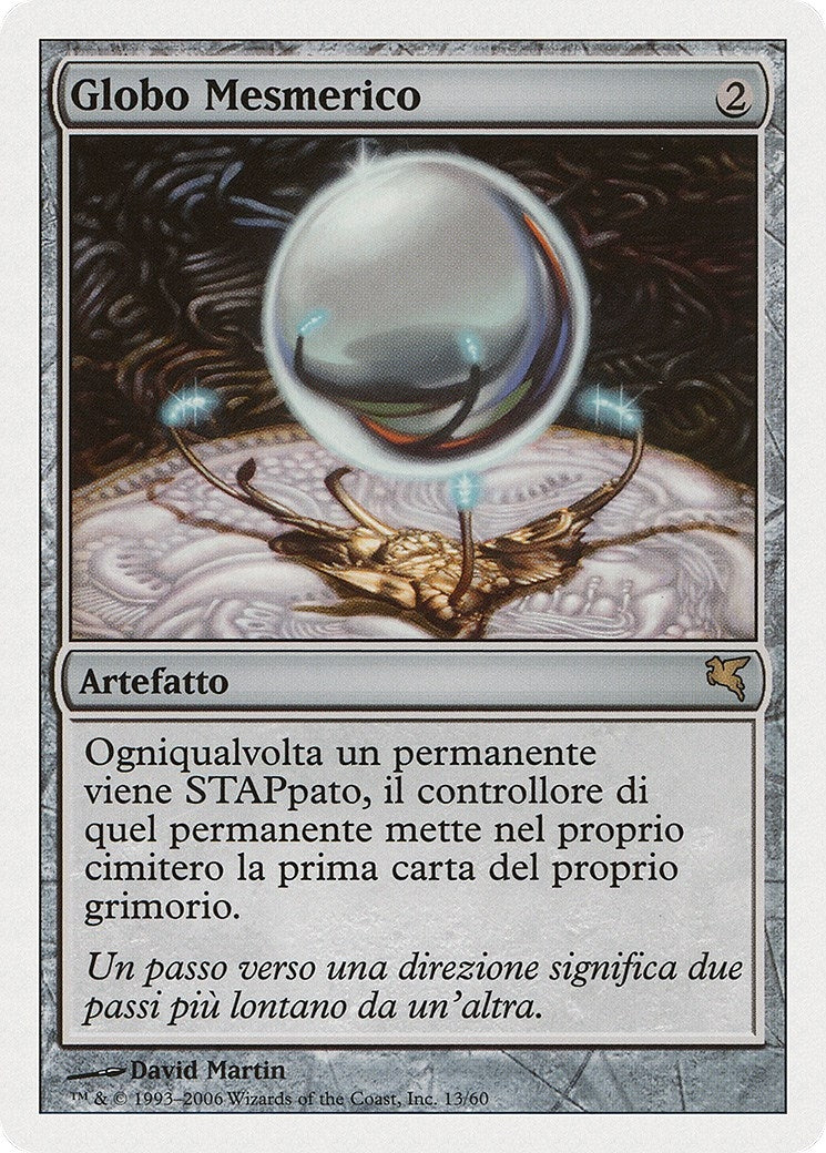 Image for Mesmeric Orb (Italian)- "Globo Mesmerico" (H13) (Magic Encyclopedia 2005 (Salvat/Hachette)) - Magic: The Gathering