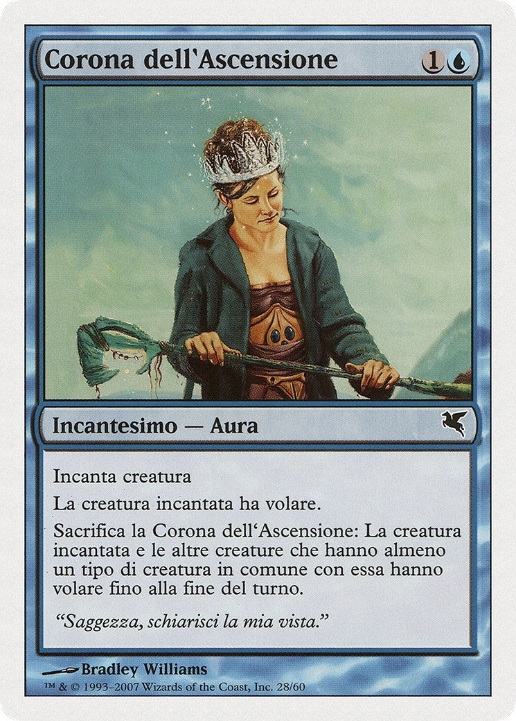 Image for Crown of Ascension (Italian) - "Corona dell'Ascensione" (E28) (Magic Encyclopedia 2005 (Salvat/Hachette)) - Magic: The Gathering