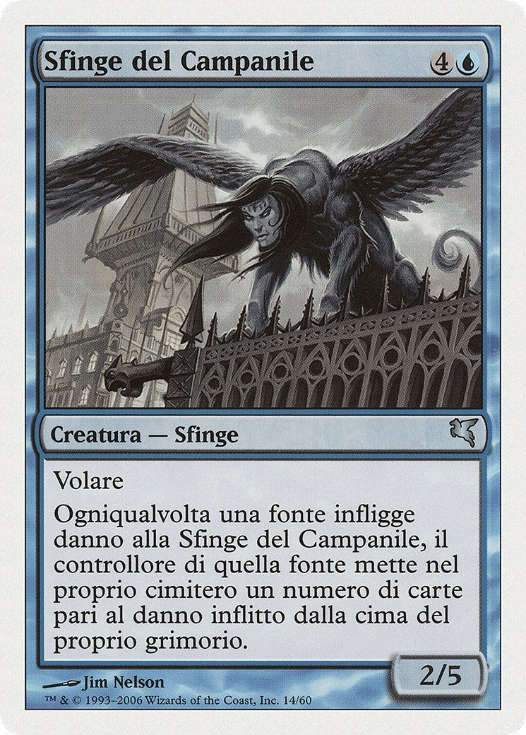 Image for Belltower Sphinx (Italian) - "Sfinge del Campanile" (H14) (Magic Encyclopedia 2005 (Salvat/Hachette)) - Magic: The Gathering