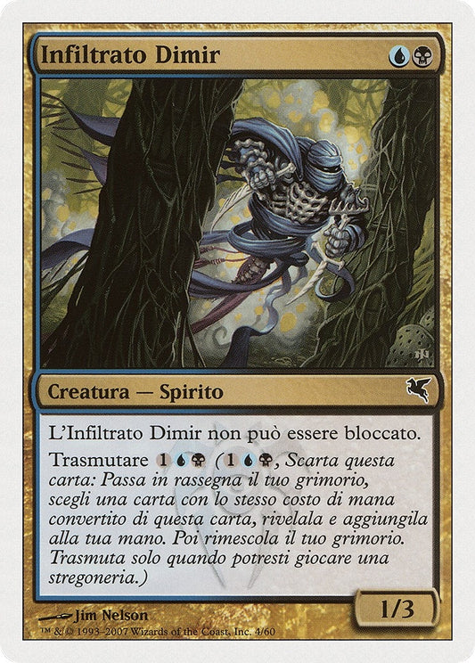 Image for Dimir Infiltrator (Italian) - "Infiltrato Dimir" (E4) (Magic Encyclopedia 2005 (Salvat/Hachette)) - Magic: The Gathering