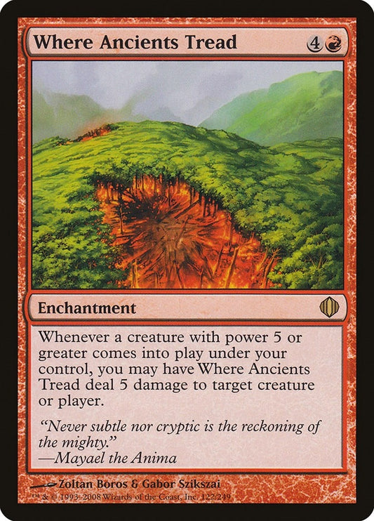 Image for Where Ancients Tread (122) (Shards of Alara) - Magic: The Gathering