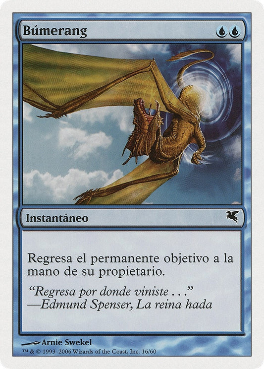 Image for Boomerang (Spanish) - "Búmerang" (H16) (Magic Encyclopedia 2005 (Salvat/Hachette)) - Magic: The Gathering