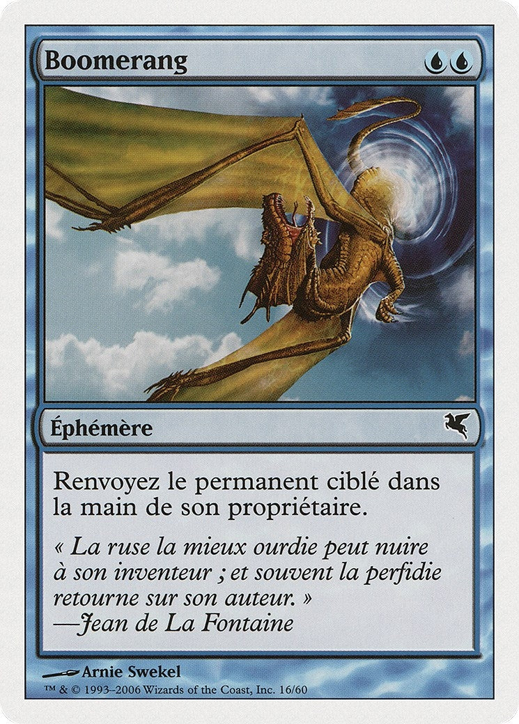 Image for Boomerang (French) (H16) (Magic Encyclopedia 2005 (Salvat/Hachette)) - Magic: The Gathering