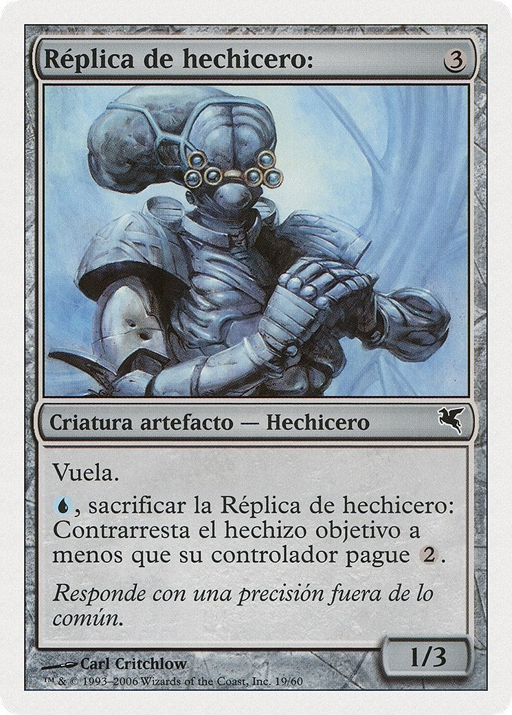 Image for Wizard Replica (Spanish) - "Réplica del hechicero" (H19) (Magic Encyclopedia 2005 (Salvat/Hachette)) - Magic: The Gathering