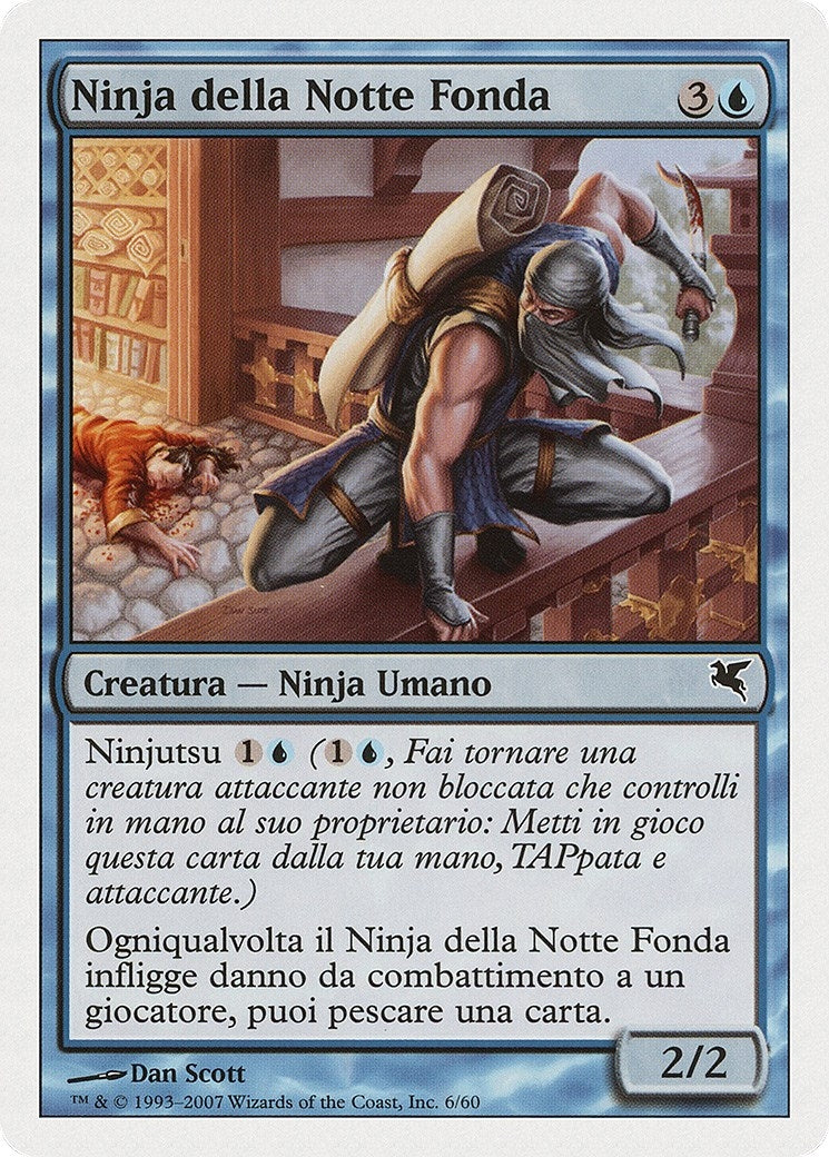 Image for Ninja of the Deep Hours (Italian) - "Ninja della Notte Fonda" (E6) (Magic Encyclopedia 2005 (Salvat/Hachette)) - Magic: The Gathering