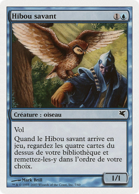 Image for Sage Owl (French) - "Hibou savant" (E7) (Magic Encyclopedia 2005 (Salvat/Hachette)) - Magic: The Gathering