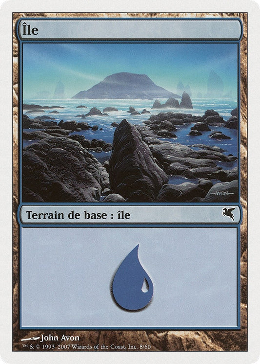 Image for Island (French) - "Île" (E8) (Magic Encyclopedia 2005 (Salvat/Hachette)) - Magic: The Gathering