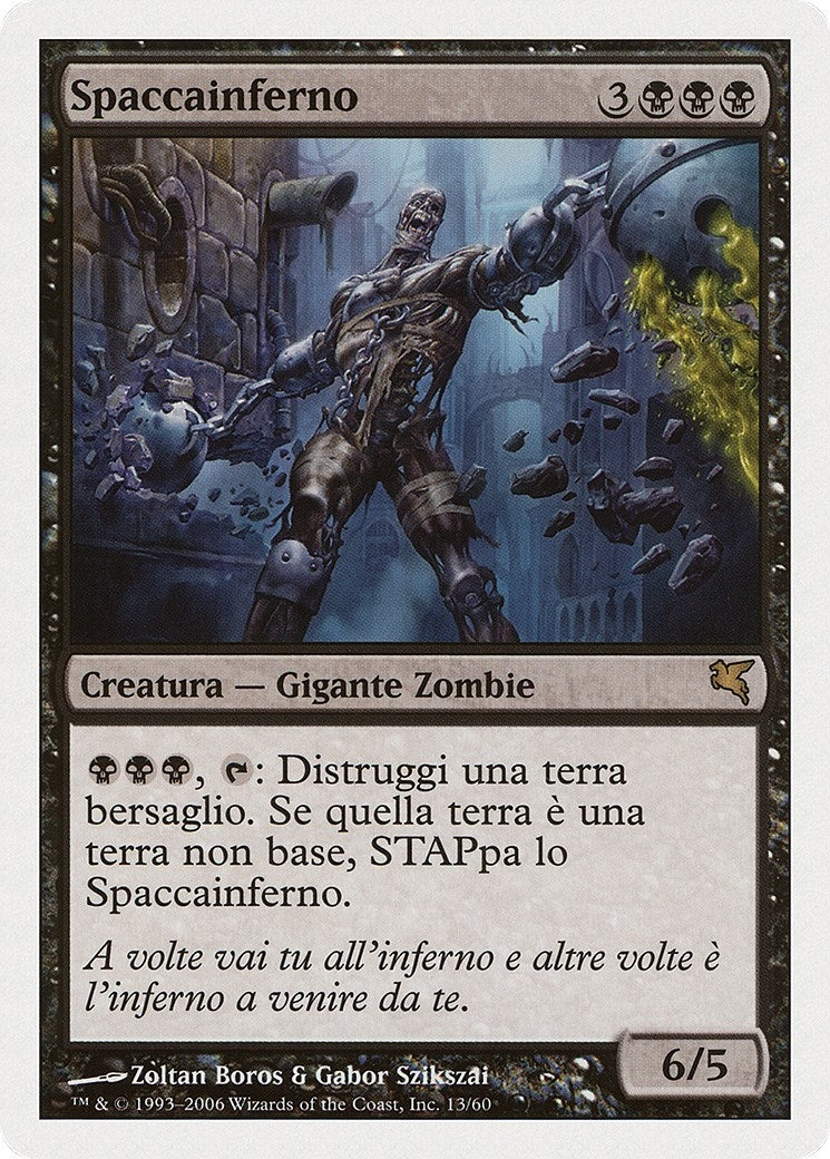 Image for Helldozer (Italian) - "Spaccainferno" (F13) (Magic Encyclopedia 2005 (Salvat/Hachette)) - Magic: The Gathering