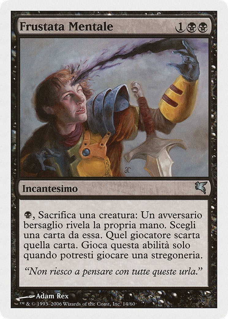 Image for Mind Slash (Italian) - "Frustata Mentale" (F14) (Magic Encyclopedia 2005 (Salvat/Hachette)) - Magic: The Gathering