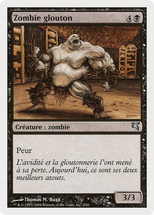 Image for Gluttonous Zombie (French) - "Zombie glouton" (F2) (Magic Encyclopedia 2005 (Salvat/Hachette)) - Magic: The Gathering