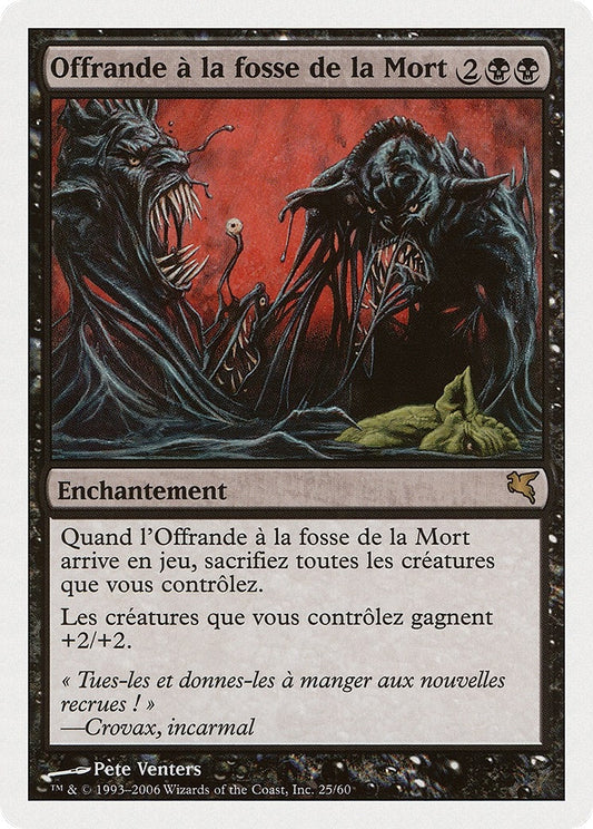 Image for Death Pit Offering (French) - "Offrande à la fosse de la Mort" (F25) (Magic Encyclopedia 2005 (Salvat/Hachette)) - Magic: The Gathering