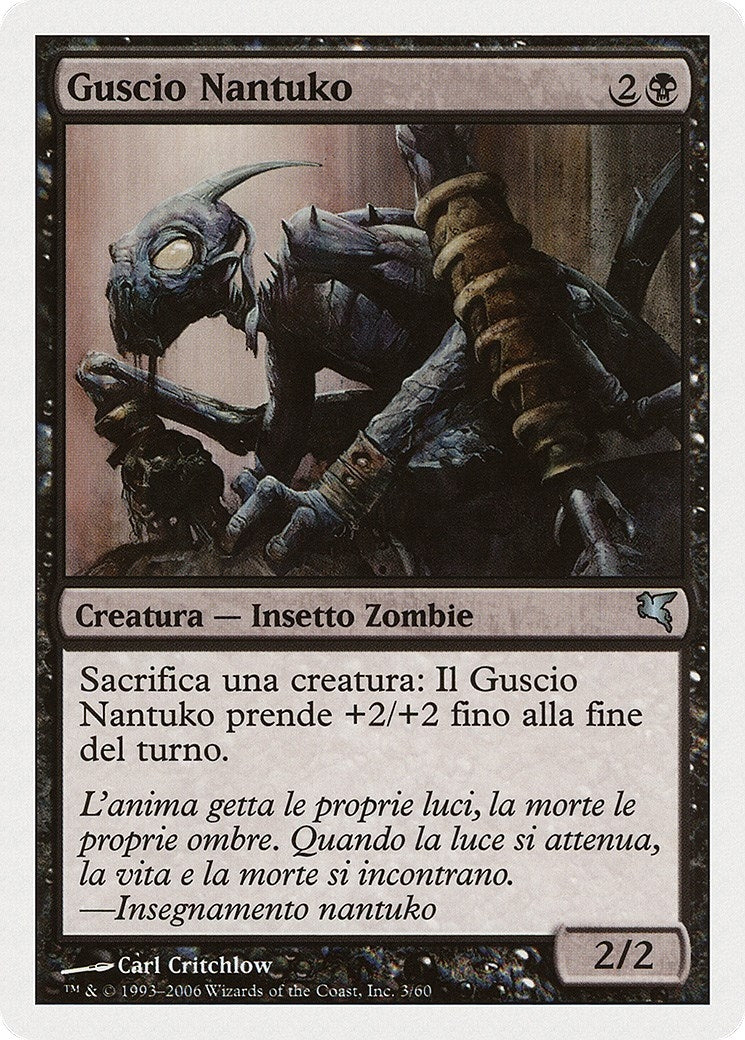 Image for Nantuko Husk (Italian) - "Guscio Nantuko" (F3) (Magic Encyclopedia 2005 (Salvat/Hachette)) - Magic: The Gathering