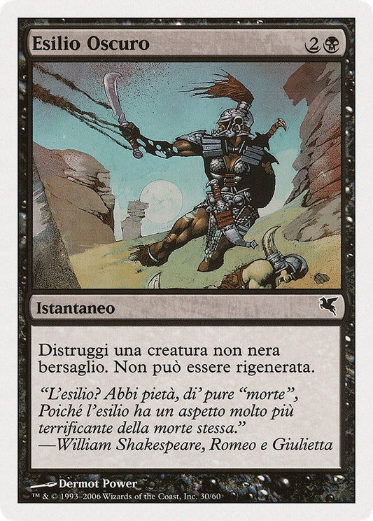 Image for Dark Banishing (Italian) - "Esilio Oscuro" (F30) (Magic Encyclopedia 2005 (Salvat/Hachette)) - Magic: The Gathering