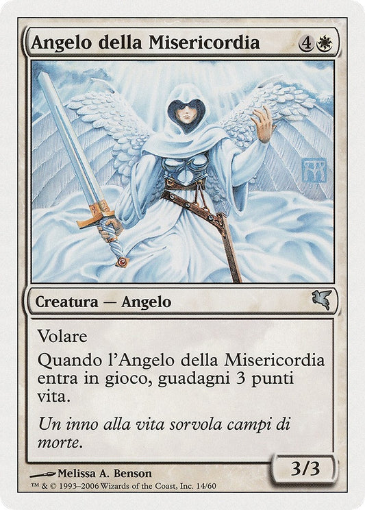 Image for Angel of Mercy (Italian) - "Angelo della Misericordia" (G14) (Magic Encyclopedia 2005 (Salvat/Hachette)) - Magic: The Gathering