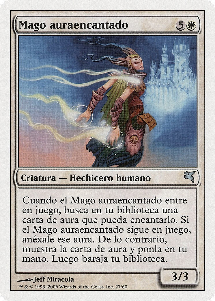 Image for Auratouched Mage (Spanish) - "Mago auraencantado" (G27) (Magic Encyclopedia 2005 (Salvat/Hachette)) - Magic: The Gathering