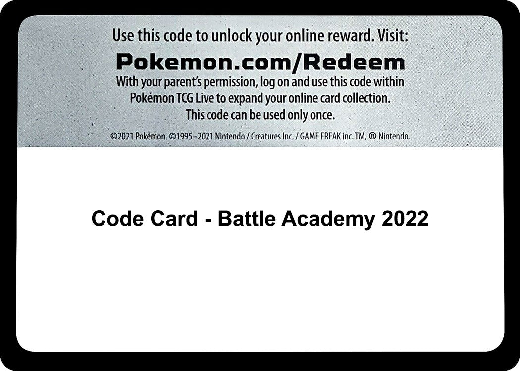 Image for Code Card - Battle Academy 2022 (Battle Academy 2022) - Pokemon