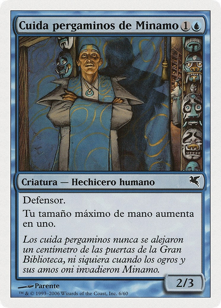 Image for Minamo Scrollkeeper (Spanish) - "Cuida pergaminos de Minamo" (H6) (Magic Encyclopedia 2005 (Salvat/Hachette)) - Magic: The Gathering