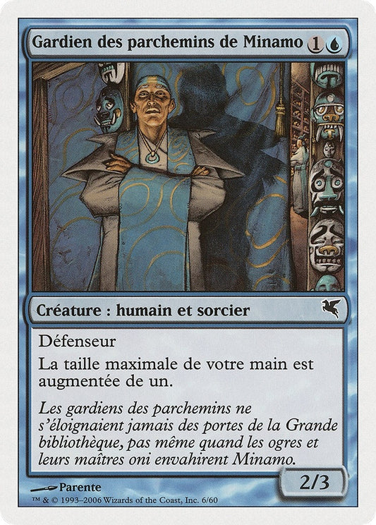 Image for Minamo Scrollkeeper (French) - "Gardien des parchemins de Minamo" (H6) (Magic Encyclopedia 2005 (Salvat/Hachette)) - Magic: The Gathering