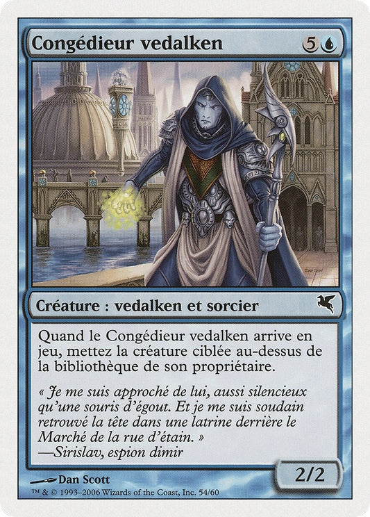 Image for Vedalken Dismisser (French) - "Congédieur vedalken" (H54) (Magic Encyclopedia 2005 (Salvat/Hachette)) - Magic: The Gathering