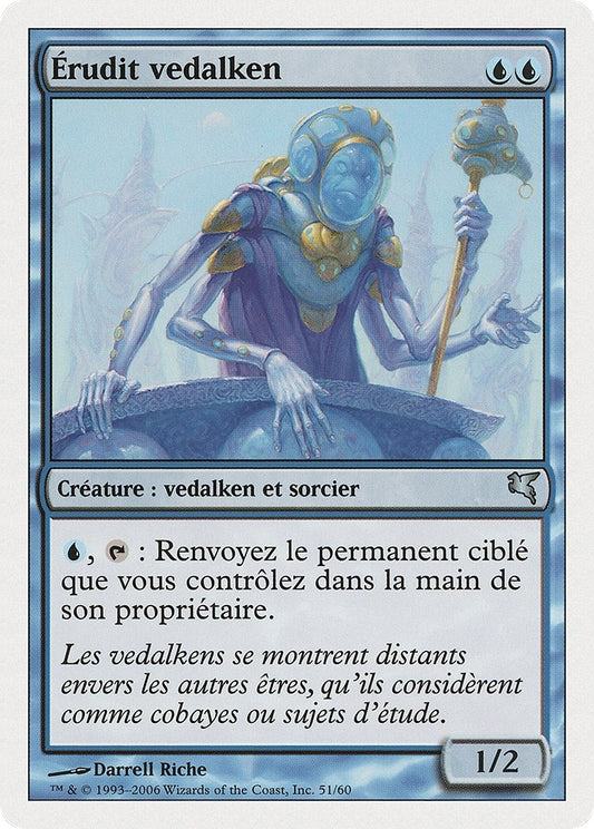 Image for Vedalken Mastermind (French) - "Érudit vedalken" (H51) (Magic Encyclopedia 2005 (Salvat/Hachette)) - Magic: The Gathering