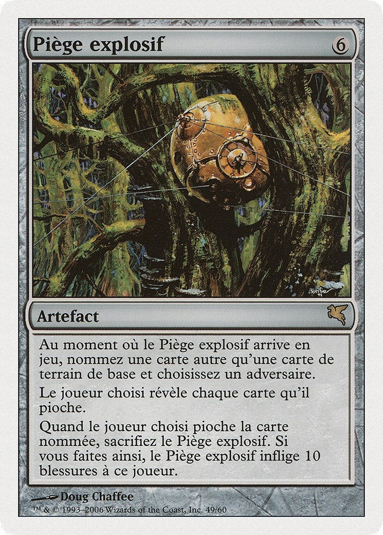 Image for Booby Trap (French) - "Piège explosif" (H49) (Magic Encyclopedia 2005 (Salvat/Hachette)) - Magic: The Gathering