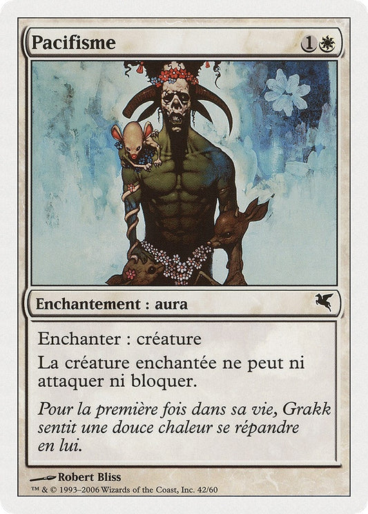 Image for Pacifism (French) - "Pacifisme" (G42) (Magic Encyclopedia 2005 (Salvat/Hachette)) - Magic: The Gathering
