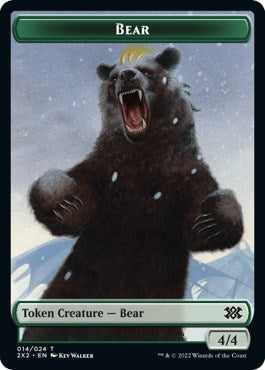 Image for Bear // Monk Double-Sided Token (14 // 6) (Double Masters 2022) - Magic: The Gathering