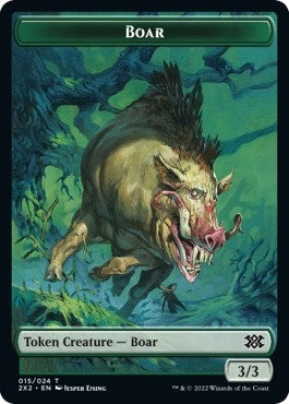 Image for Boar // Vampire Double-Sided Token (15 // 9) (Double Masters 2022) - Magic: The Gathering