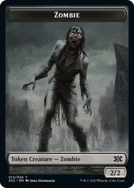 Image for Zombie // Phyrexian Golem Double-Sided Token (12 // 21) (Double Masters 2022) - Magic: The Gathering