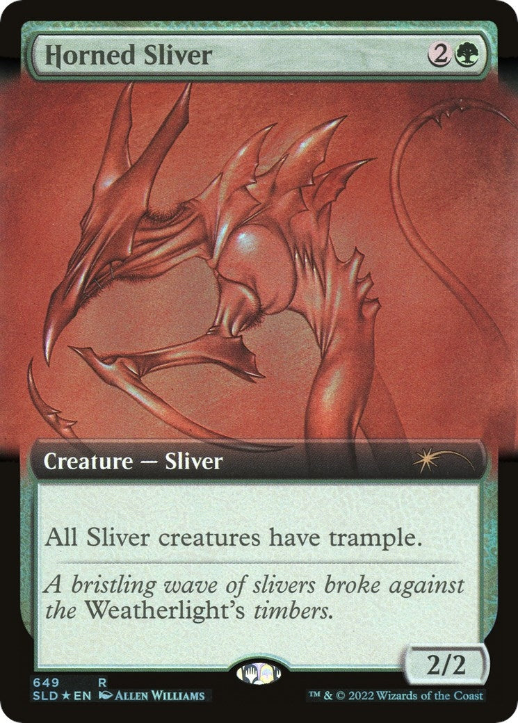 Image for Horned Sliver (Extended Art) (649) (Secret Lair Drop Series) - Magic: The Gathering