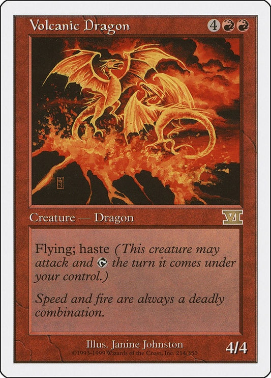 Image for Volcanic Dragon (214) (Classic Sixth Edition) - Magic: The Gathering