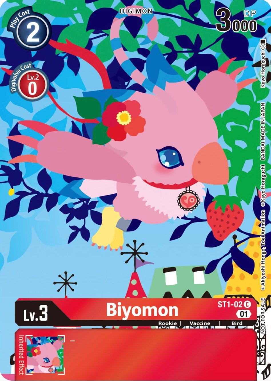 Image for Biyomon (Tamer's Card Set 2 Floral Fun) (ST1-02 C) (Starter Deck 01: Gaia Red) - Digimon Card Game