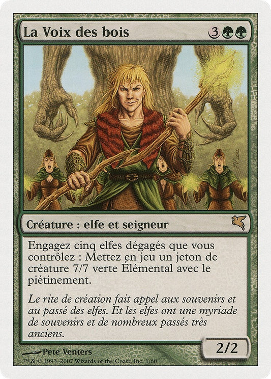 Image for Voice of the Woods (French) - "La Voix des bois" (B1) (Magic Encyclopedia 2005 (Salvat/Hachette)) - Magic: The Gathering
