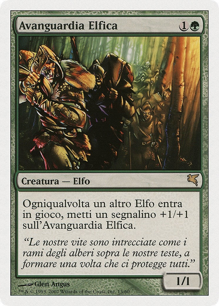 Image for Elvish Vanguard (Italian) - "Avanguardia Elfica" (B13) (Magic Encyclopedia 2005 (Salvat/Hachette)) - Magic: The Gathering
