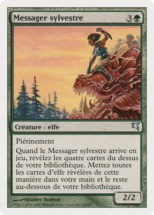 Image for Sylvan Messenger (French) - "Messager sylvestre" (B14) (Magic Encyclopedia 2005 (Salvat/Hachette)) - Magic: The Gathering