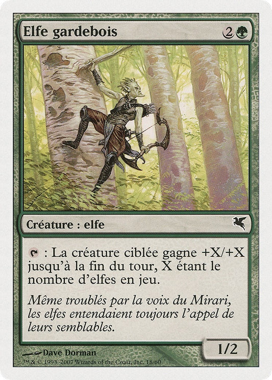 Image for Timberwatch Elf (French) - "Elfe gardebois" (B18) (Magic Encyclopedia 2005 (Salvat/Hachette)) - Magic: The Gathering